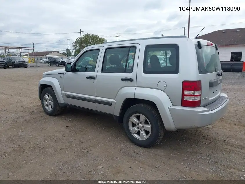 2012 JEEP LIBERTY (NORTH AMERICA) VIN 1C4PJMAK6CW118090 — фото 3