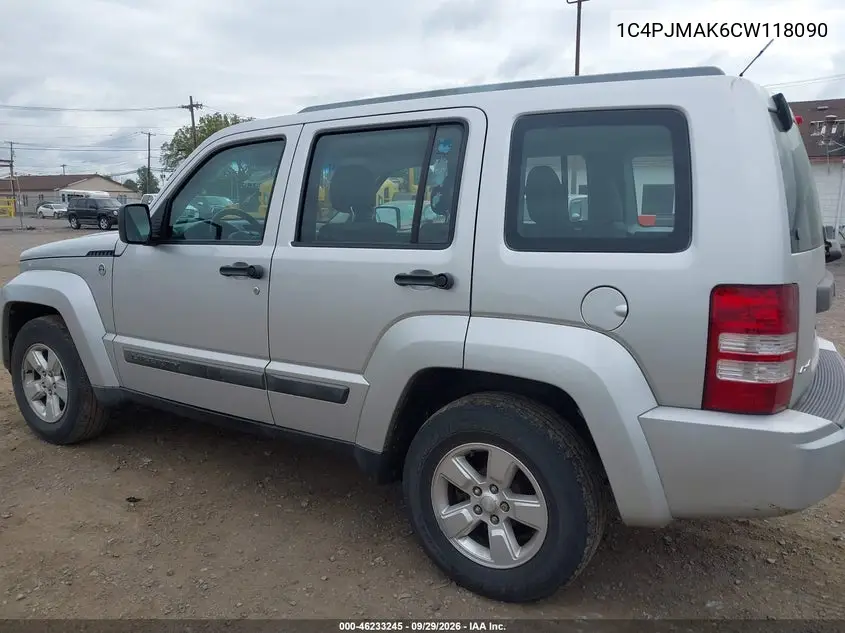 2012 JEEP LIBERTY (NORTH AMERICA) VIN 1C4PJMAK6CW118090 — фото 6