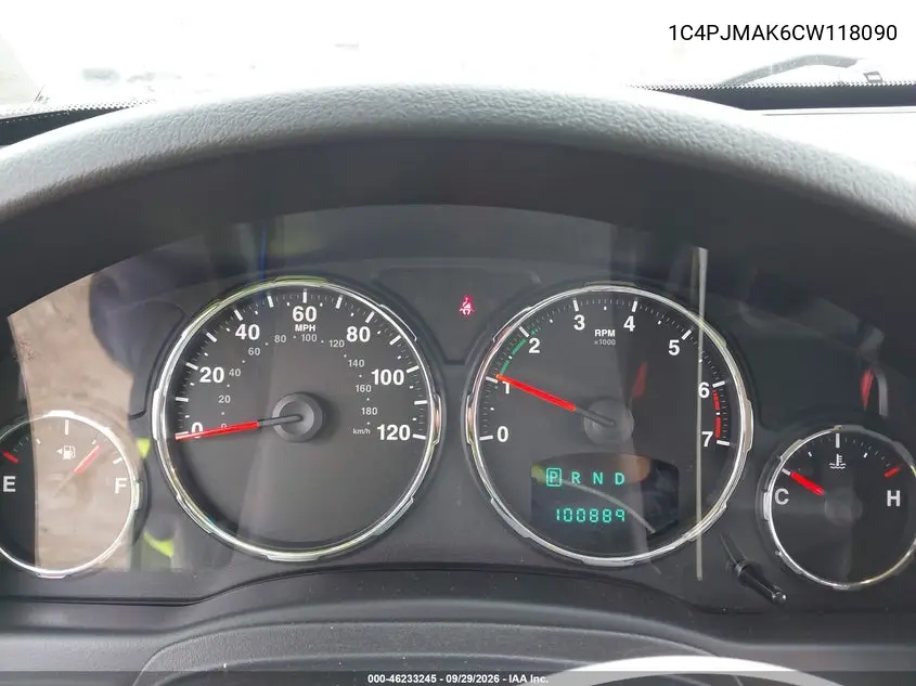 2012 JEEP LIBERTY (NORTH AMERICA) VIN 1C4PJMAK6CW118090 — фото 7