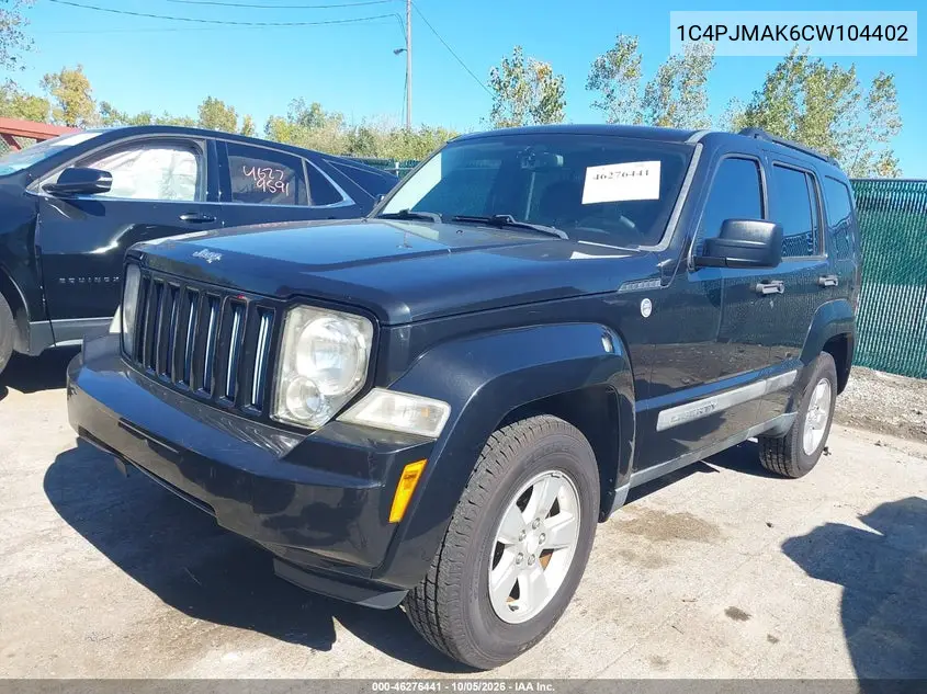 2012 JEEP LIBERTY (NORTH AMERICA) VIN 1C4PJMAK6CW104402 — фото 6