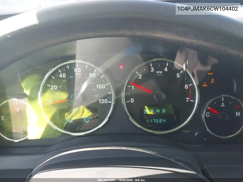 2012 JEEP LIBERTY (NORTH AMERICA) VIN 1C4PJMAK6CW104402 — фото 7