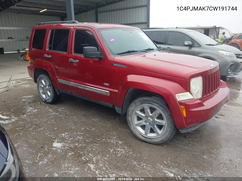 JEEP LIBERTY (NORTH AMERICA) 2012, VIN 1C4PJMAK7CW191744