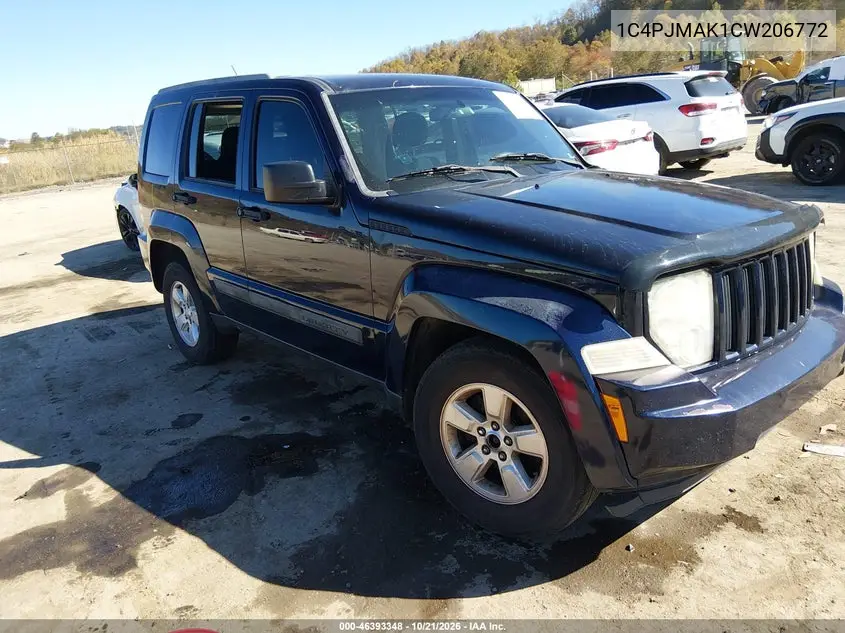 JEEP LIBERTY (NORTH AMERICA) 2012, VIN 1C4PJMAK1CW206772