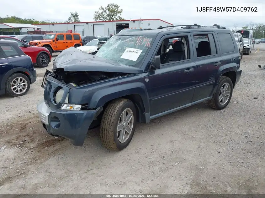 2007 JEEP LIBERTY (PATRIOT) VIN 1J8FF48W57D409762 — фото 2