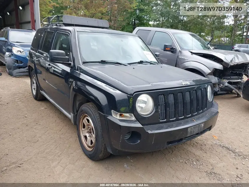 JEEP LIBERTY (PATRIOT) 2007, VIN 1J8FT28W97D359140