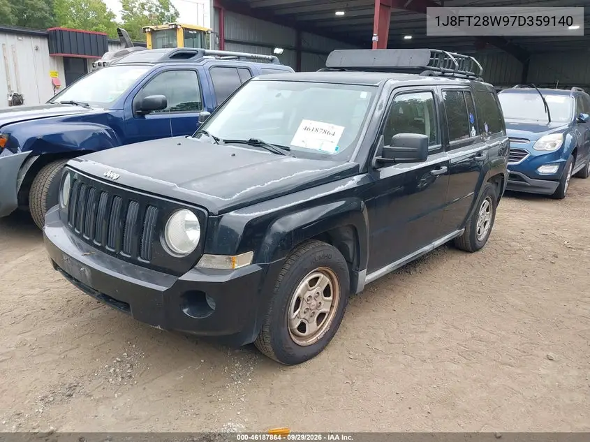 2007 JEEP LIBERTY (PATRIOT) VIN 1J8FT28W97D359140 — фото 2