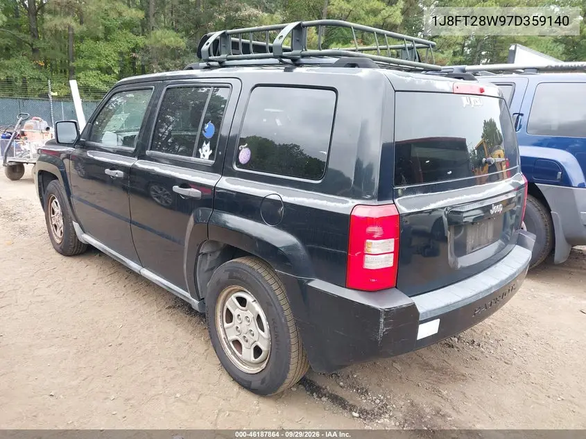 2007 JEEP LIBERTY (PATRIOT) VIN 1J8FT28W97D359140 — фото 3