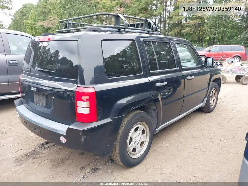 2007 JEEP LIBERTY (PATRIOT) VIN 1J8FT28W97D359140 — фото 4