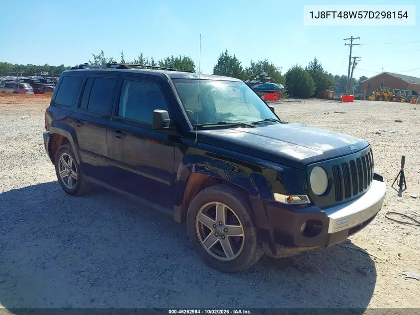 JEEP LIBERTY (PATRIOT) 2007, VIN 1J8FT48W57D298154