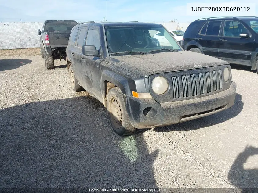 JEEP LIBERTY (PATRIOT) 2008, VIN 1J8FT280X8D620112