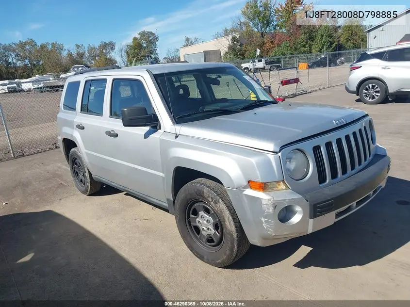 JEEP LIBERTY (PATRIOT) 2008, VIN 1J8FT28008D798885
