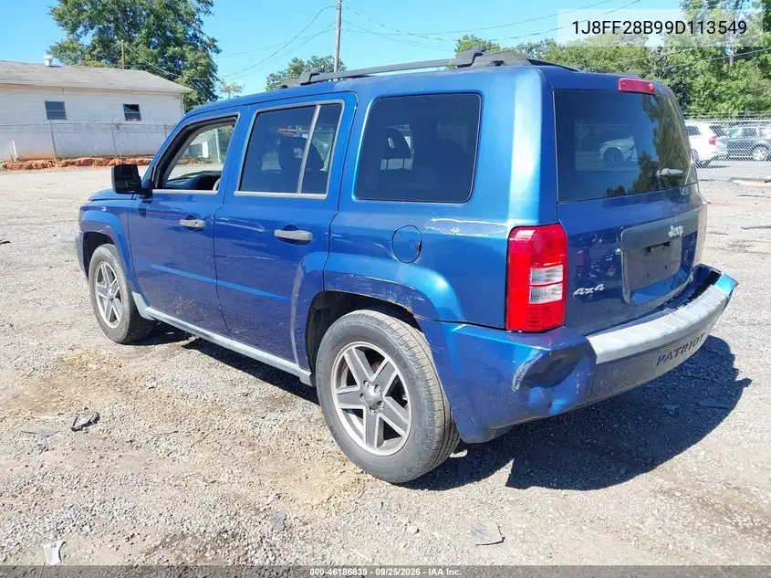 2009 JEEP LIBERTY (PATRIOT) VIN 1J8FF28B99D113549 — фото 3