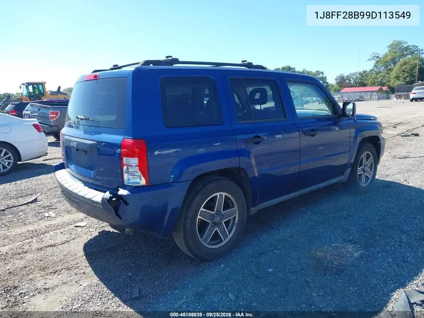 2009 JEEP LIBERTY (PATRIOT) VIN 1J8FF28B99D113549 — фото 4