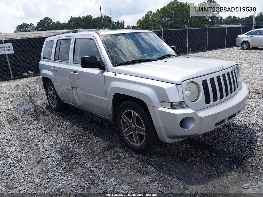 JEEP LIBERTY (PATRIOT) 2010, VIN 1J4NT2GB8AD519530