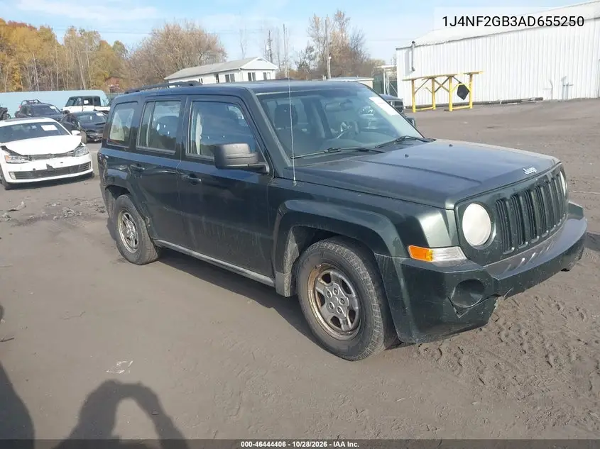 JEEP LIBERTY (PATRIOT) 2010, VIN 1J4NF2GB3AD655250