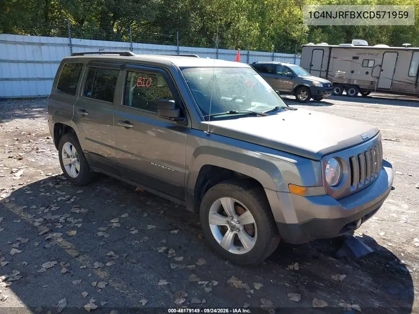 JEEP LIBERTY (PATRIOT) 2012, VIN 1C4NJRFBXCD571959