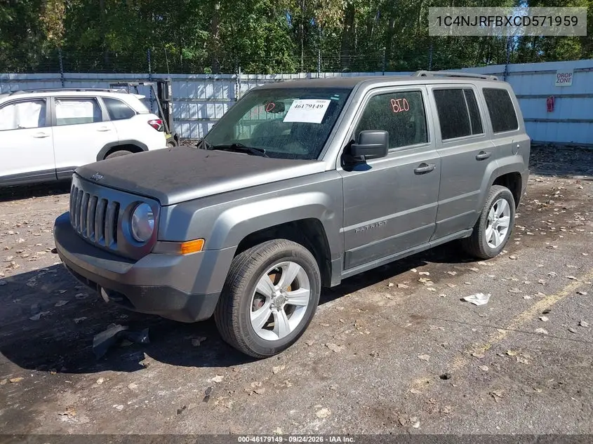 2012 JEEP LIBERTY (PATRIOT) VIN 1C4NJRFBXCD571959 — фото 2