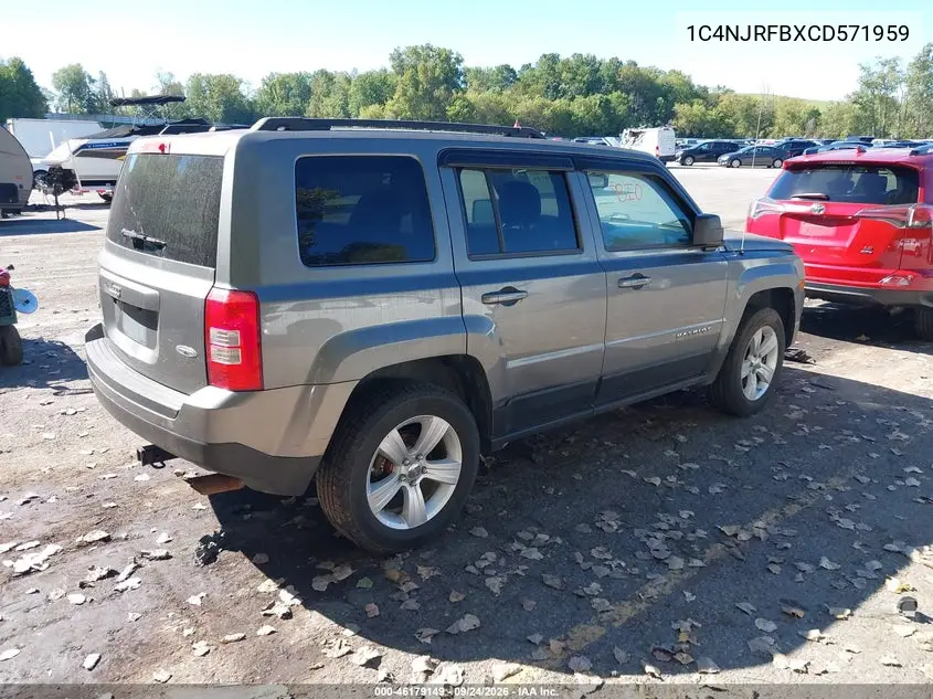 2012 JEEP LIBERTY (PATRIOT) VIN 1C4NJRFBXCD571959 — фото 4