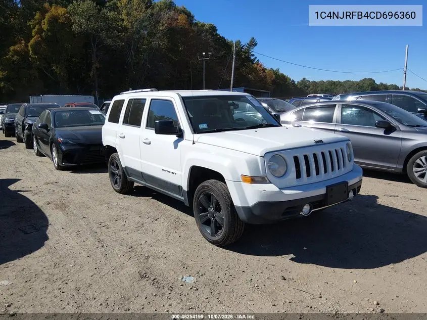 JEEP LIBERTY (PATRIOT) 2012, VIN 1C4NJRFB4CD696360