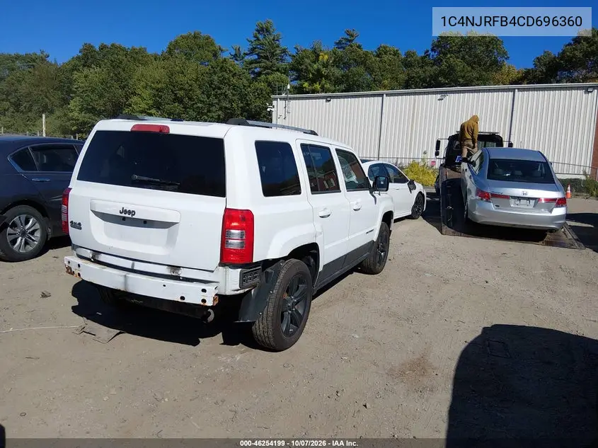 2012 JEEP LIBERTY (PATRIOT) VIN 1C4NJRFB4CD696360 — фото 4