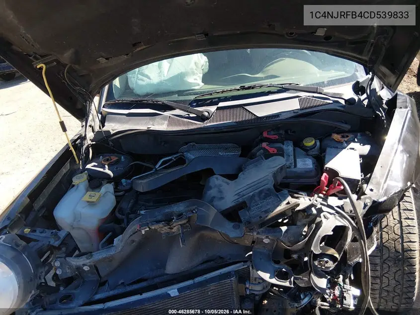 2012 JEEP LIBERTY (PATRIOT) VIN 1C4NJRFB4CD539833 — фото 10