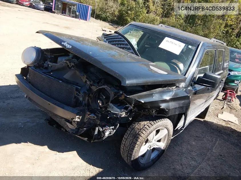 2012 JEEP LIBERTY (PATRIOT) VIN 1C4NJRFB4CD539833 — фото 2