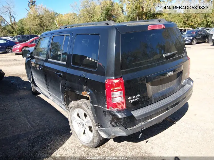 2012 JEEP LIBERTY (PATRIOT) VIN 1C4NJRFB4CD539833 — фото 3