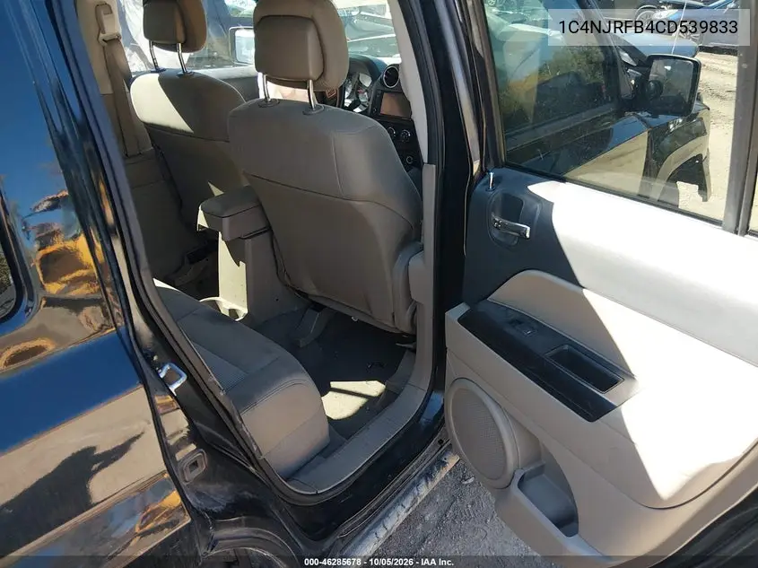 2012 JEEP LIBERTY (PATRIOT) VIN 1C4NJRFB4CD539833 — фото 8
