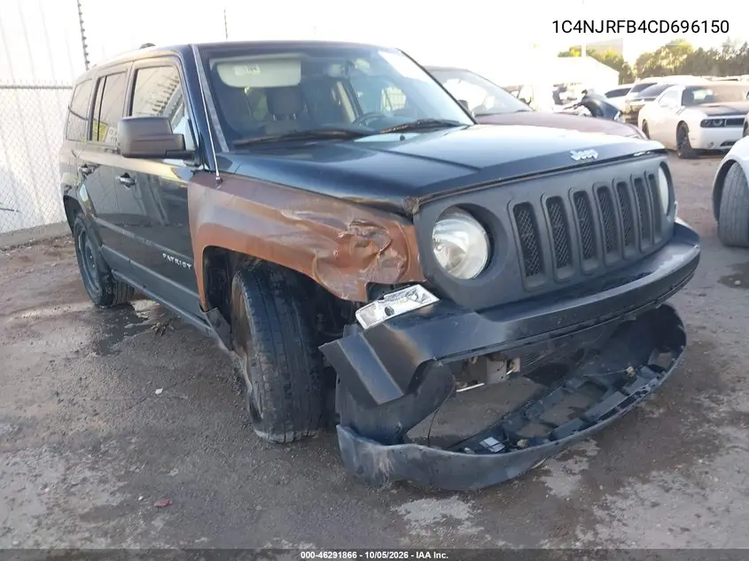 JEEP LIBERTY (PATRIOT) 2012, VIN 1C4NJRFB4CD696150