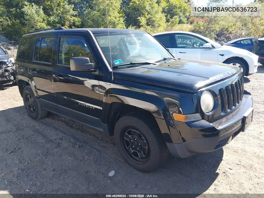 JEEP LIBERTY (PATRIOT) 2012, VIN 1C4NJPBA9CD636723