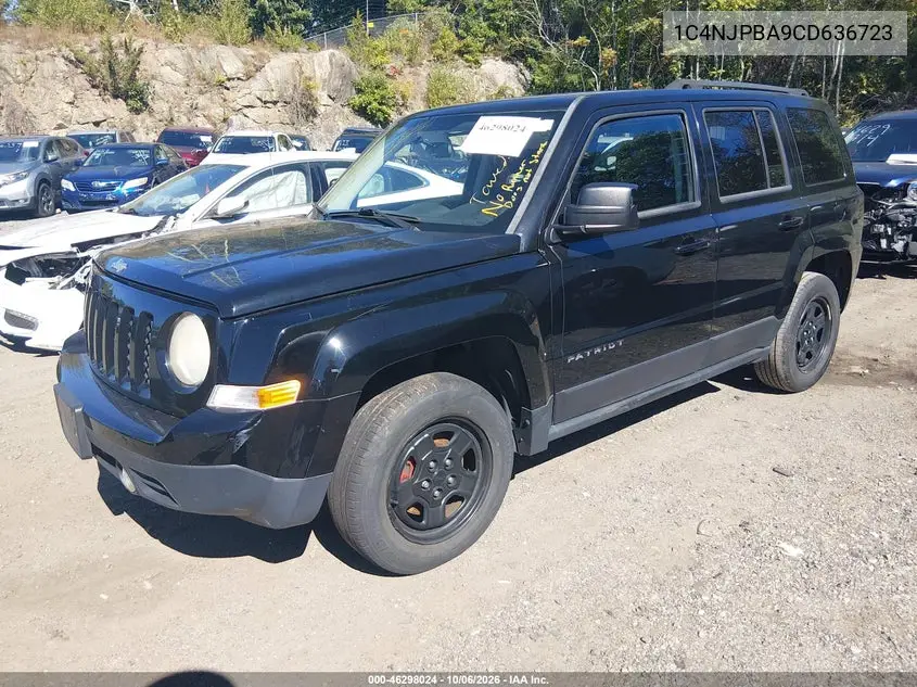 2012 JEEP LIBERTY (PATRIOT) VIN 1C4NJPBA9CD636723 — фото 2