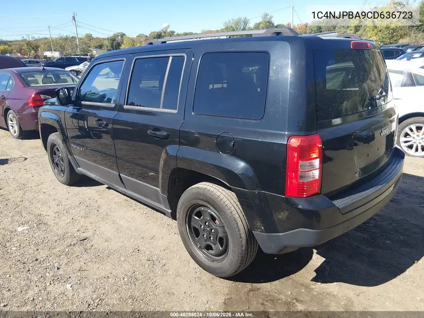 2012 JEEP LIBERTY (PATRIOT) VIN 1C4NJPBA9CD636723 — фото 3
