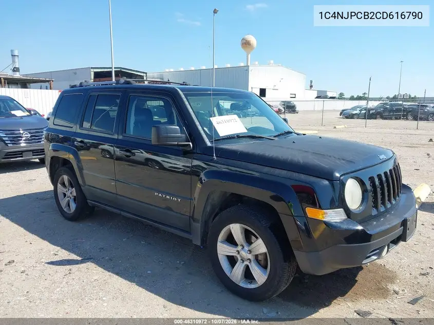 JEEP LIBERTY (PATRIOT) 2012, VIN 1C4NJPCB2CD616790