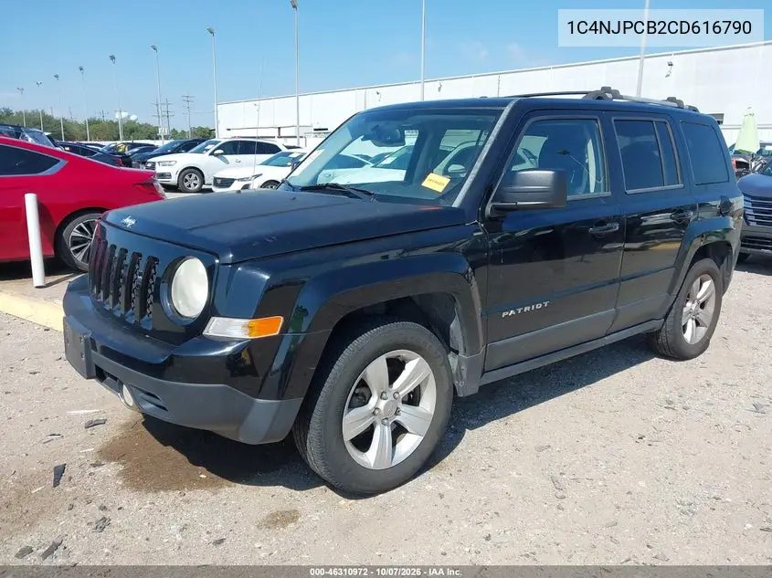 2012 JEEP LIBERTY (PATRIOT) VIN 1C4NJPCB2CD616790 — фото 2
