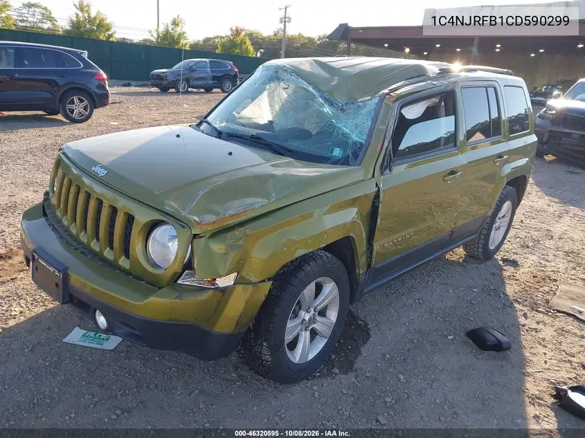 2012 JEEP LIBERTY (PATRIOT) VIN 1C4NJRFB1CD590299 — фото 2