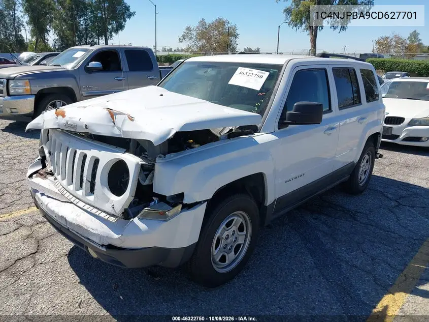 2012 JEEP LIBERTY (PATRIOT) VIN 1C4NJPBA9CD627701 — фото 2