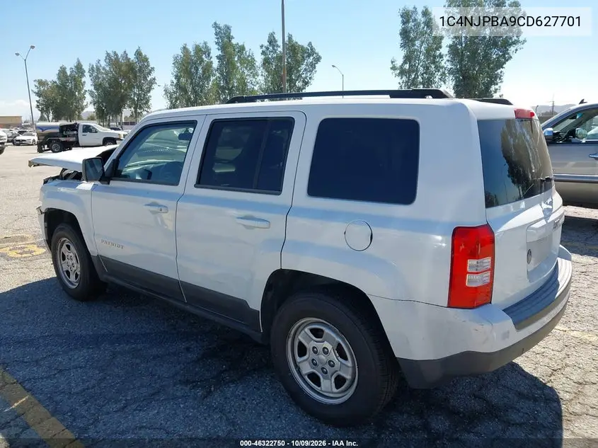 2012 JEEP LIBERTY (PATRIOT) VIN 1C4NJPBA9CD627701 — фото 3