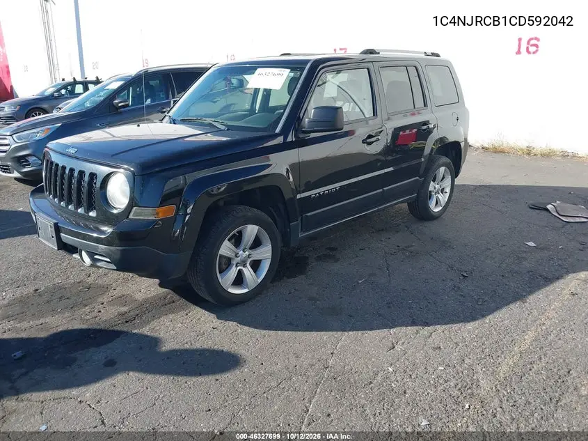 2012 JEEP LIBERTY (PATRIOT) VIN 1C4NJRCB1CD592042 — фото 2