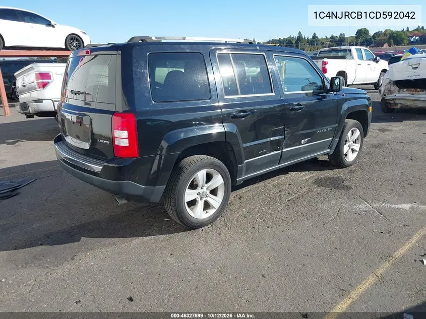 2012 JEEP LIBERTY (PATRIOT) VIN 1C4NJRCB1CD592042 — фото 4