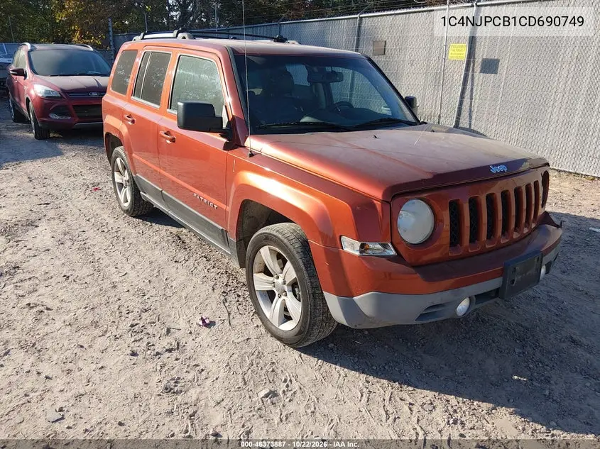 JEEP LIBERTY (PATRIOT) 2012, VIN 1C4NJPCB1CD690749