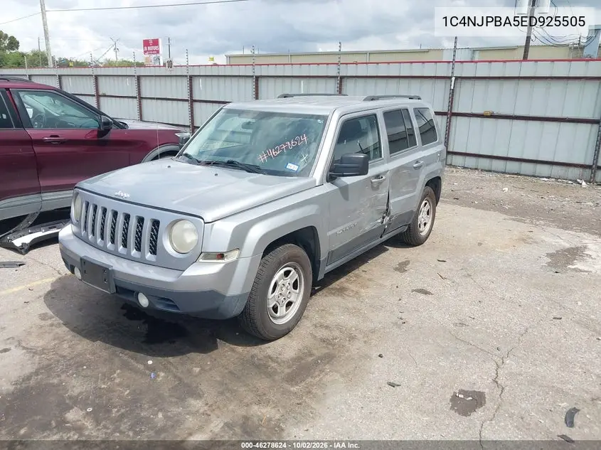 2014 JEEP LIBERTY (PATRIOT) VIN 1C4NJPBA5ED925505 — фото 2