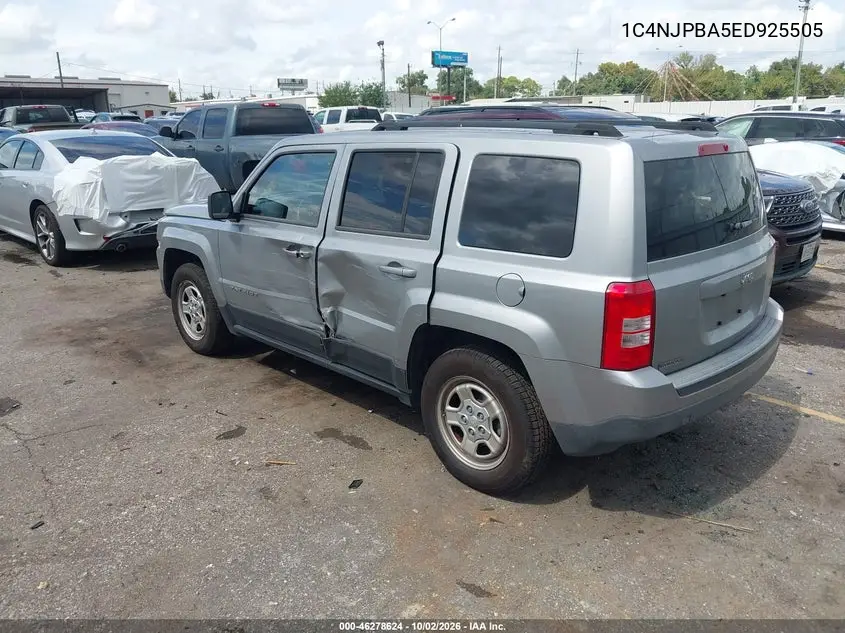 2014 JEEP LIBERTY (PATRIOT) VIN 1C4NJPBA5ED925505 — фото 3