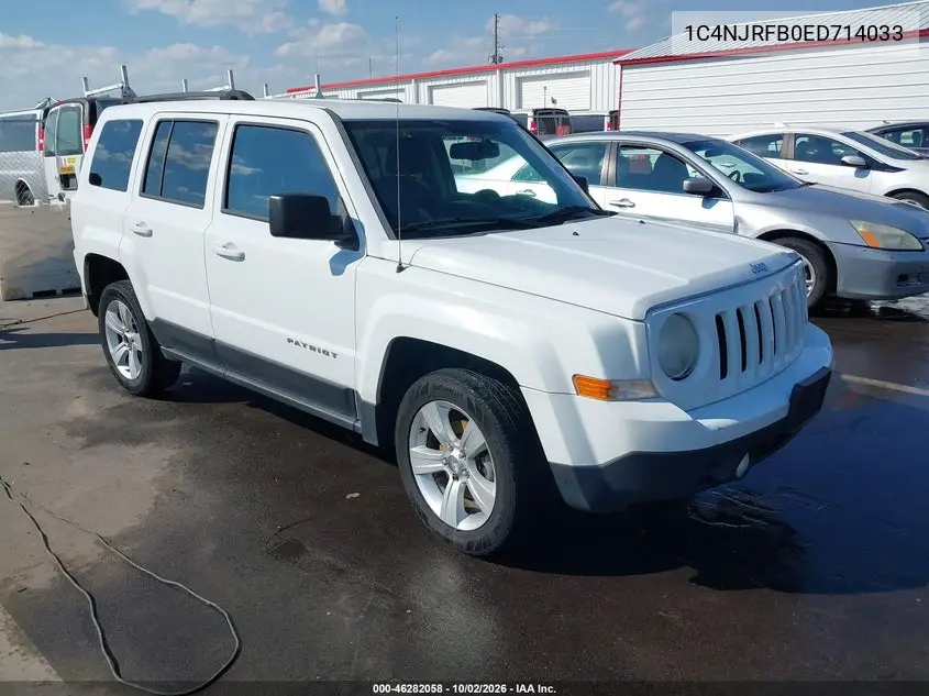 JEEP LIBERTY (PATRIOT) 2014, VIN 1C4NJRFB0ED714033