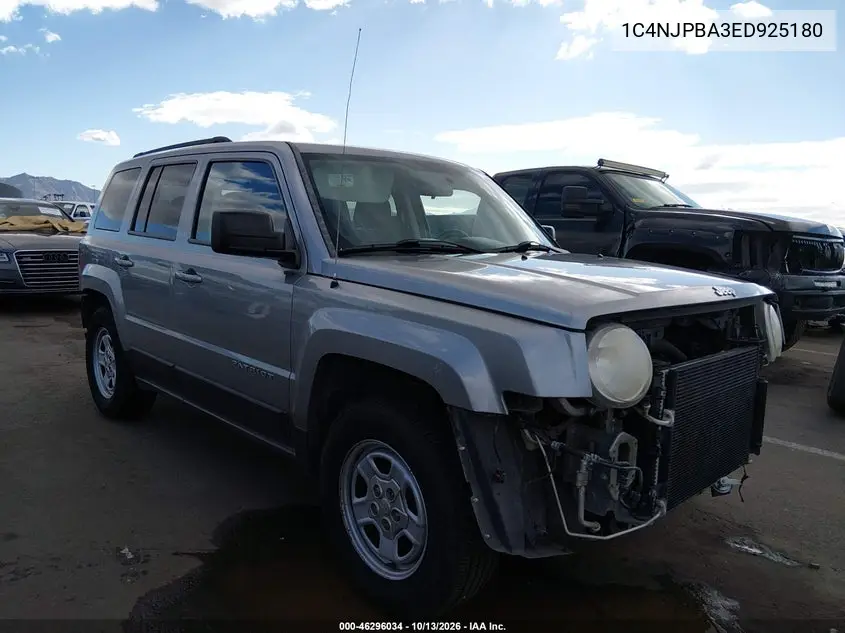 JEEP LIBERTY (PATRIOT) 2014, VIN 1C4NJPBA3ED925180