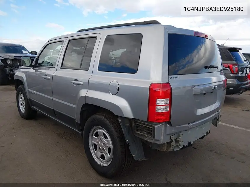 2014 JEEP LIBERTY (PATRIOT) VIN 1C4NJPBA3ED925180 — фото 3