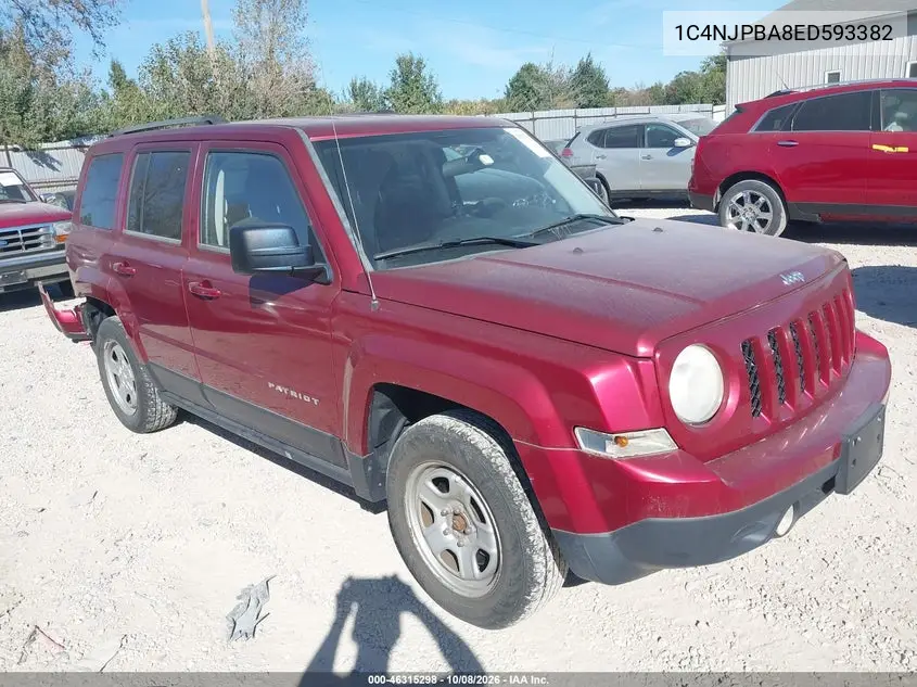 JEEP LIBERTY (PATRIOT) 2014, VIN 1C4NJPBA8ED593382