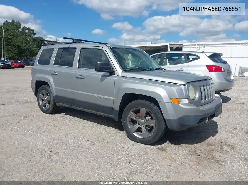 JEEP LIBERTY (PATRIOT) 2014, VIN 1C4NJPFA6ED766651