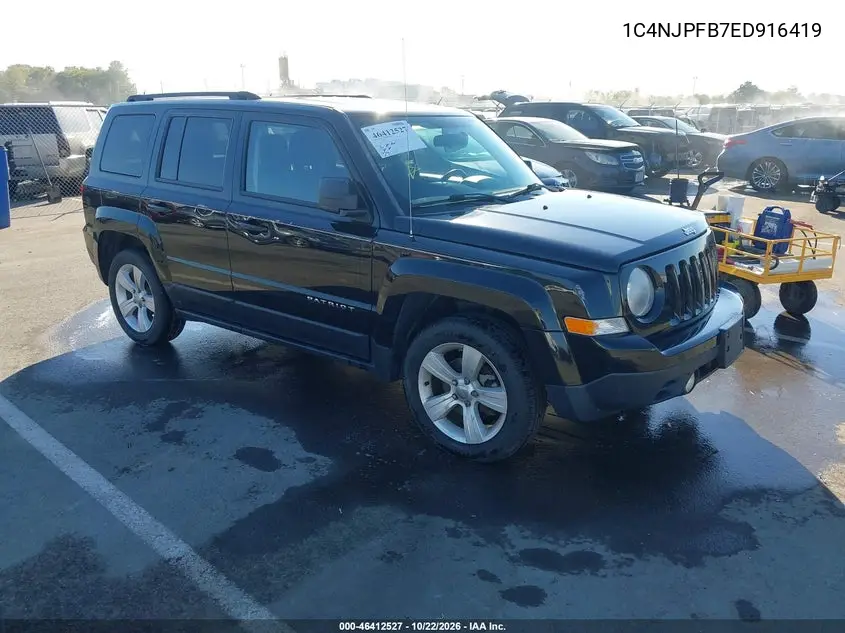 JEEP LIBERTY (PATRIOT) 2014, VIN 1C4NJPFB7ED916419