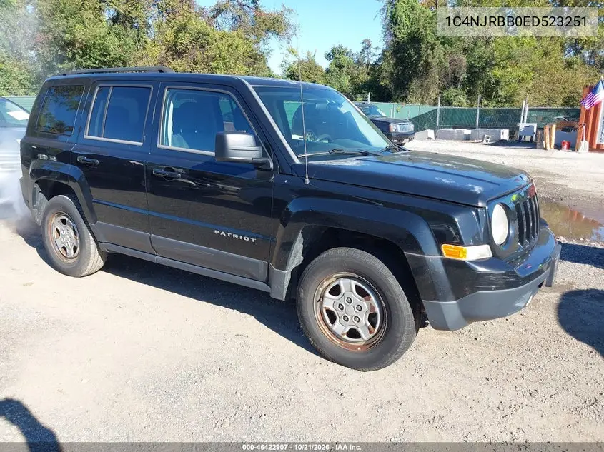 JEEP LIBERTY (PATRIOT) 2014, VIN 1C4NJRBB0ED523251