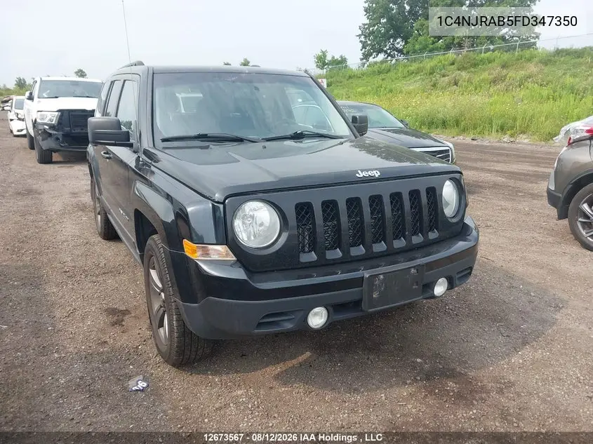 JEEP LIBERTY (PATRIOT) 2015, VIN 1C4NJRAB5FD347350